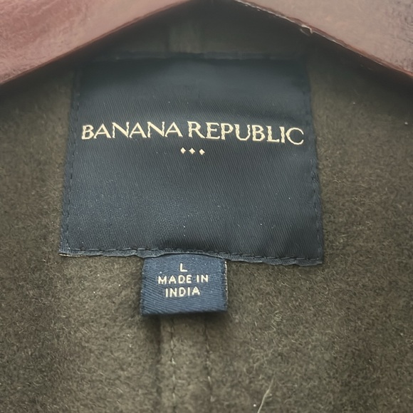 Banana republic, pea coat, army green like new condition - Picture 2 of 8